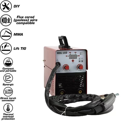 CE MMA MIG 160 Welder IGBT Inverter Technology 80% Efficiency